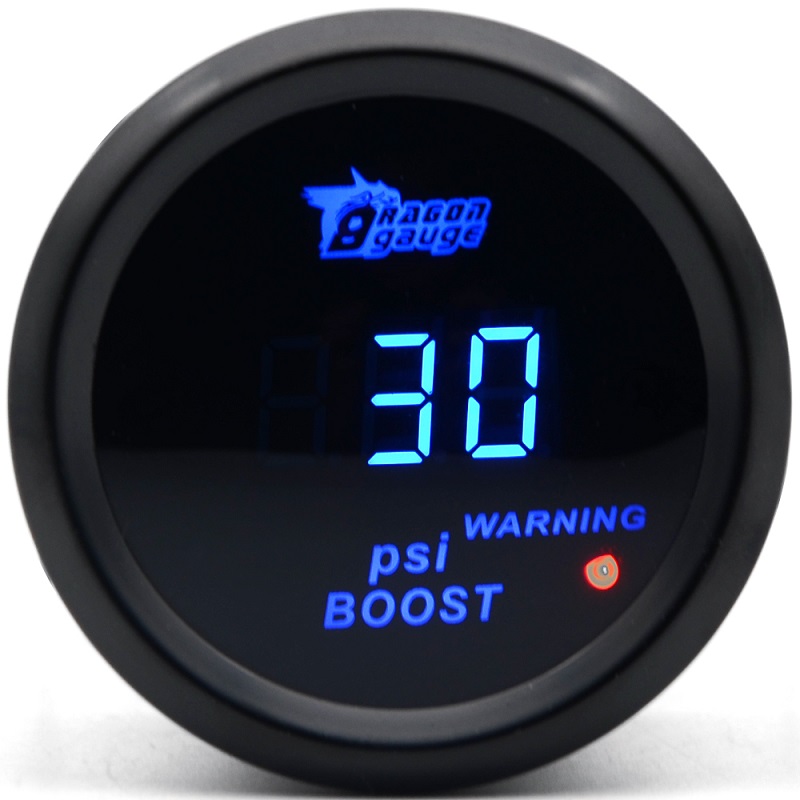 DRAGON GAUGE 2 inch 52MM Boost Turbo Gauge Black Color Digital Blue Led -15-30PSI
DRAGON GAUGE 2 inch 52MM Boost Turbo Gauge Black Color Digital Blue Led -15-30PSI