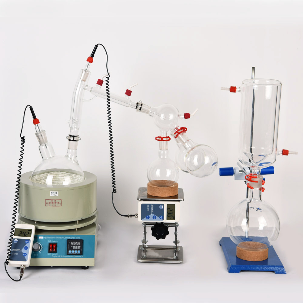 ZOIBKD Lab Supply Equipment 2L Short Path Distillation Includes Vacuum Pumps kit