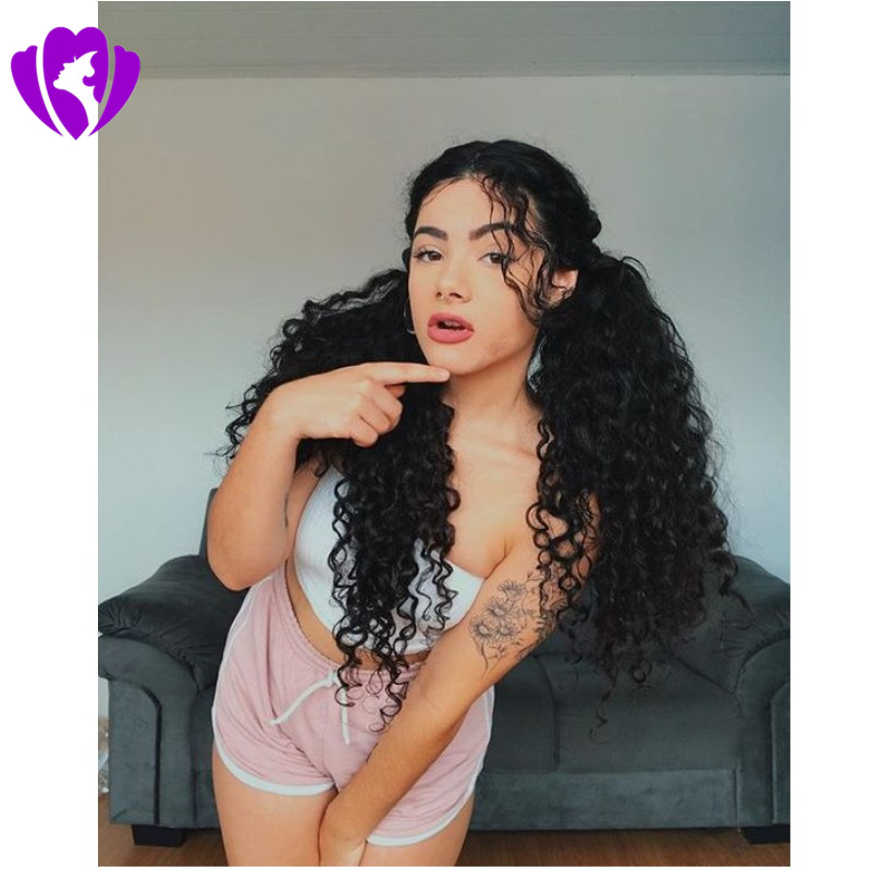 Fashion Kinky Curly Lace Front Wig For Black Women High Quality Heat Resistant Fiber short Curly Wigs with natural hairline Free Shipping