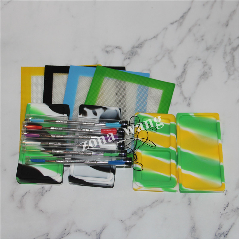 1 set Square Small Waxmate Containers Silicone Rubber non-stick Silicon Storage Wax Jars Dab tool wax mat Concentrate Tool Dabber Oil Holder
1 set Square Small Waxmate Containers Silicone Rubber non-stick Silicon Storage Wax Jars Dab tool wax mat Concentrate Tool Dabber Oil Holder