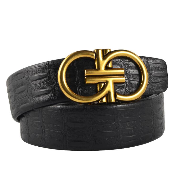 2018 hot designer belt men high quality luxury camel cowboy masculine soft creative belts, Black