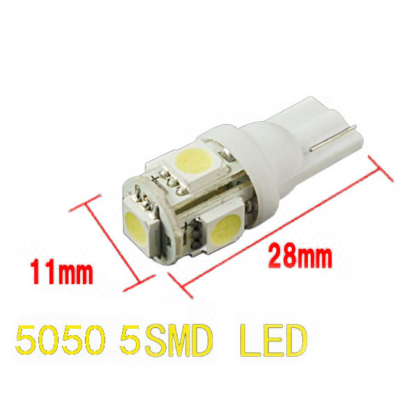 20pcs New Hot T10 Wedge 5-SMD 5050 Xenon Car LED Light bulbs 192 168 194 W5W 2825 158 Cool White
20pcs New Hot T10 Wedge 5-SMD 5050 Xenon Car LED Light bulbs 192 168 194 W5W 2825 158 Cool White