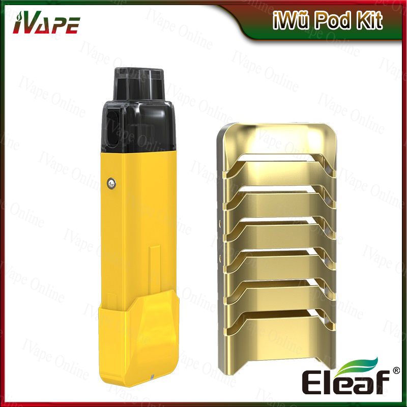 1 PC Authentic Eleaf iWu Pod System Kit with Built-in Battery 700mAh & iWu Pod Cartridge 2ml Air-driven No Button Ultra Portable Pod Kit, Gold greenery
1 PC Authentic Eleaf iWu Pod System Kit with Built-in Battery 700mAh & iWu Pod Cartridge 2ml Air-driven No Button Ultra Portable Pod Kit, Gold greenery