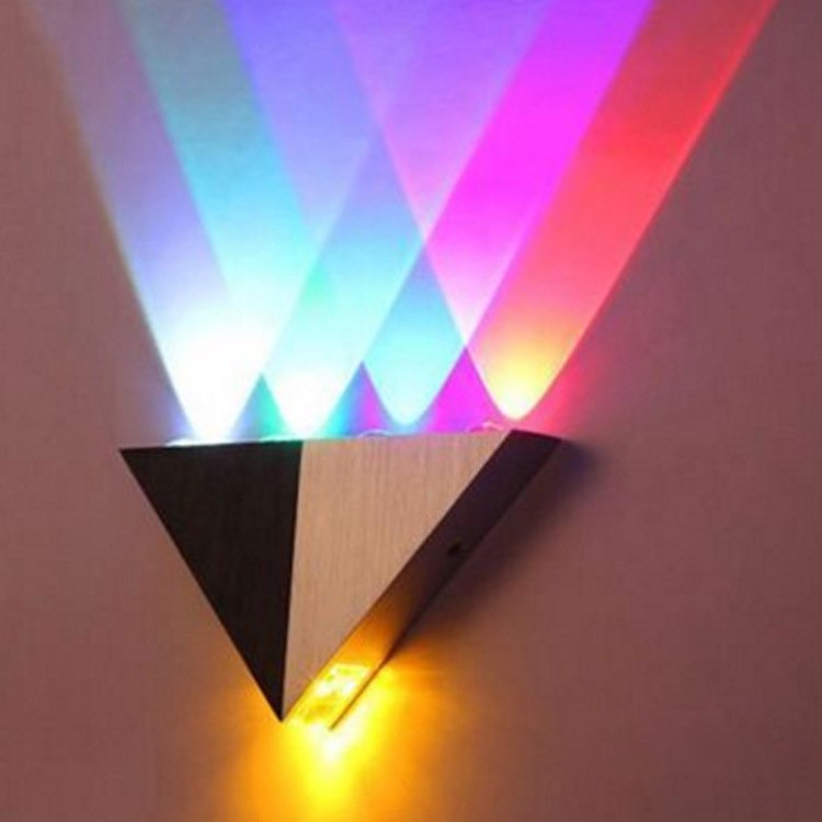 5W Triangle LED Wall Light Aluminum Decorative led lights AC85-265V Corridor Light Modern Energy Saving LED Home Lighting