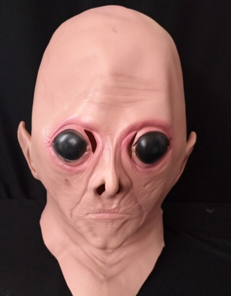 Alien Mask Carnival Halloween Big Eye Alien Mask Scary Festival Party Cosplay Costume Supplies Full Face Breathable Alien