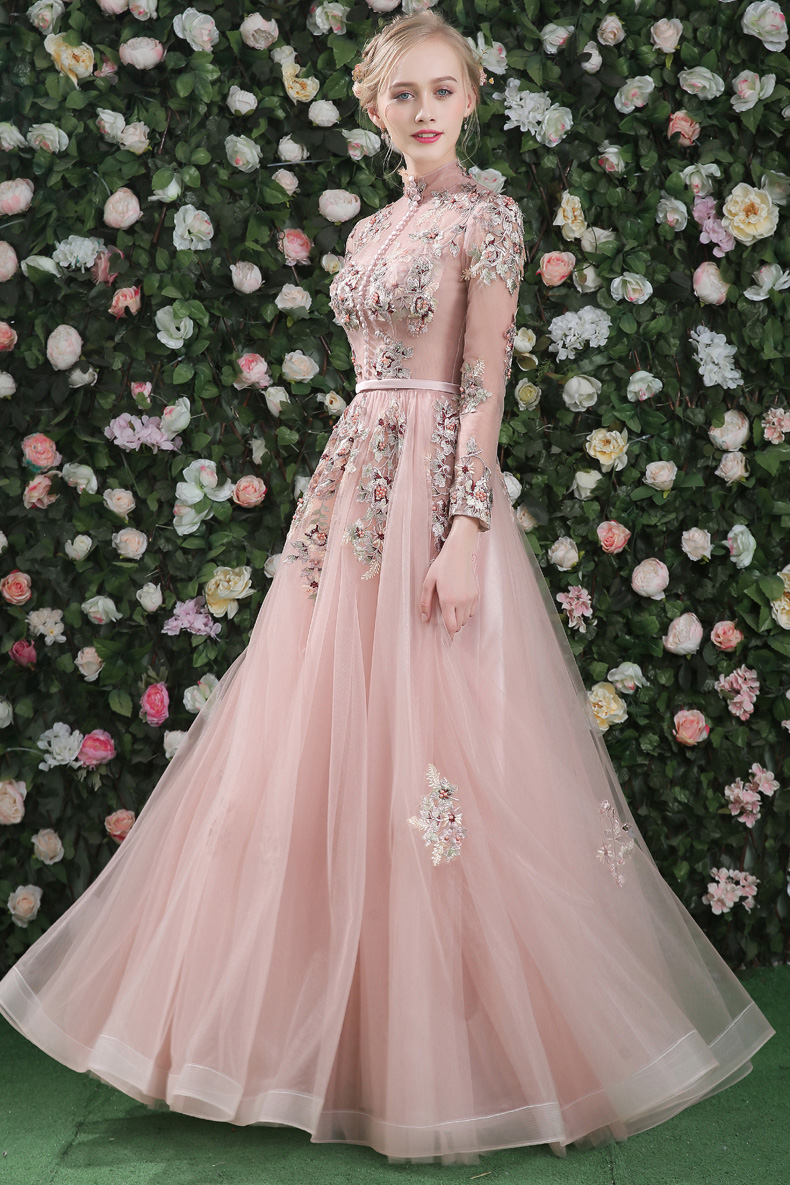 FADISTEE New arrival party elegant evening dresses Vestido de Festa prom party dress Robe De Soiree 3D floral lace high neck, Same as picture
FADISTEE New arrival party elegant evening dresses Vestido de Festa prom party dress Robe De Soiree 3D floral lace high neck, Same as picture