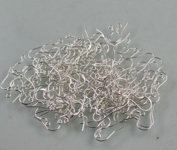 Mark 925 Silver Earring Hooks Earring Ear Hook DIY Jewellery Findings DIY Earrings accessories 1000pcs=500 pairs Size 18mm