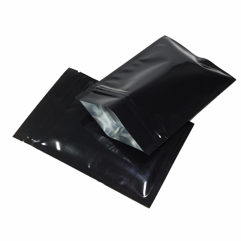 7.5*10CM, 100PCS Glossy Black Resealable Plastic Pouch Double Side Metallic Mylar Aluminum Foil Zip Lock Bag Flat Bottom Zip ag
7.5*10CM, 100PCS Glossy Black Resealable Plastic Pouch Double Side Metallic Mylar Aluminum Foil Zip Lock Bag Flat Bottom Zip ag