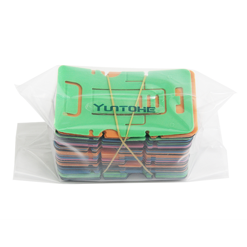 Candy Color Phone Holder Plastic Folding Dual Mobile Phone Universal Bracket For phone card stand factory wholesale