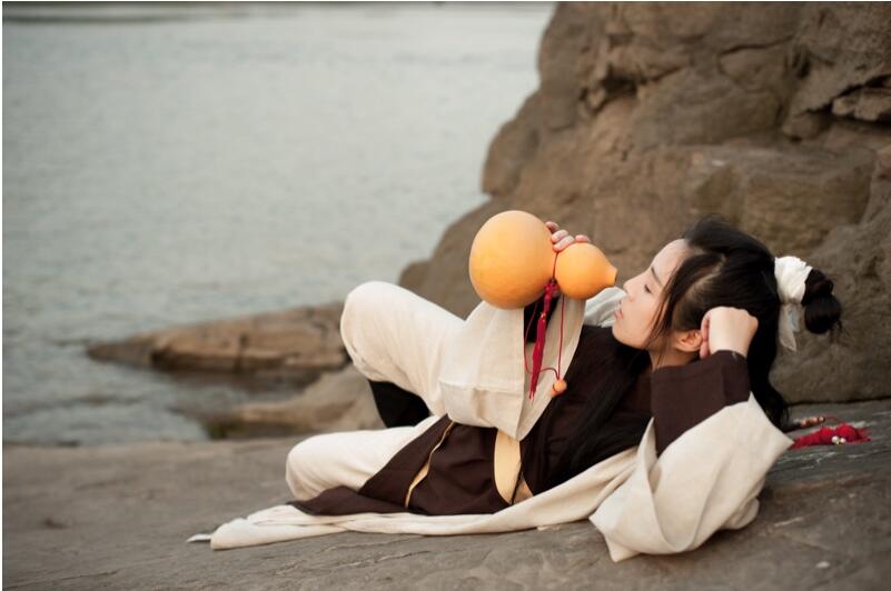 Film clothing Tang style martial arts costume studio desert Swords women Hanfu woman portrait costumes stage Outfit cotton Linen