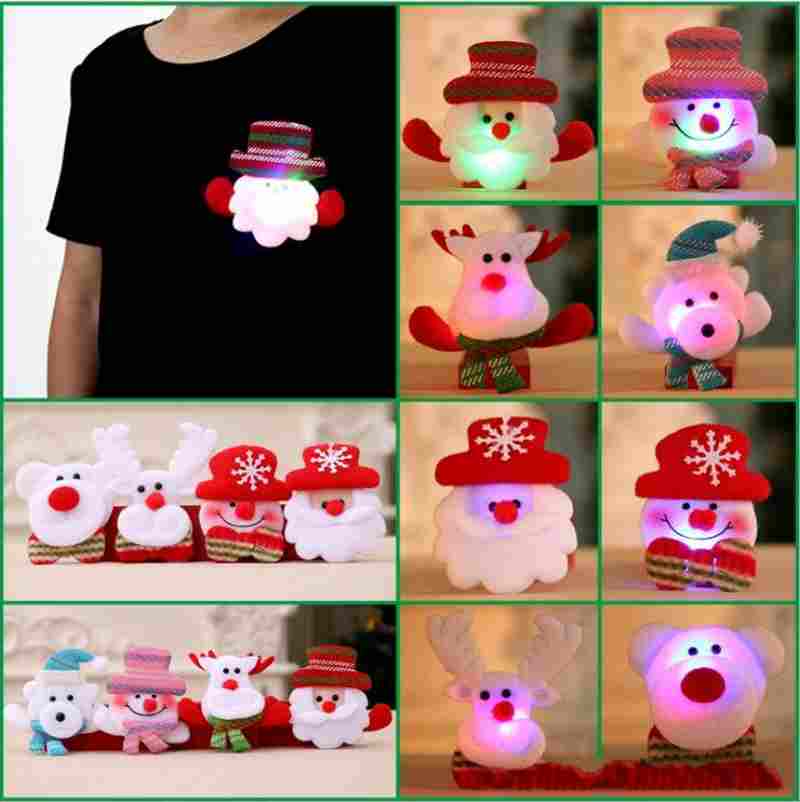 LED Christmas Brooches Snow man Santa Claus Elk Bear Pins Badge Light Up Brooch Christmas Gift Party decoration Kids Toy High Quality
LED Christmas Brooches Snow man Santa Claus Elk Bear Pins Badge Light Up Brooch Christmas Gift Party decoration Kids Toy High Quality