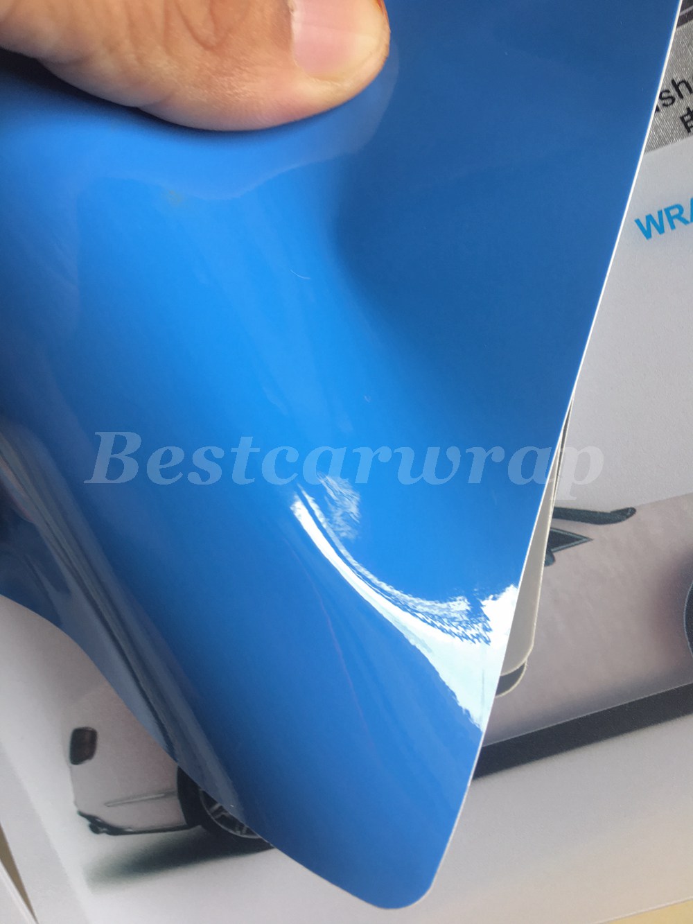 Abu Blue Shiny Gloss Vinyl Wrap For Whole Car Wrap Covering With Air bubble Free Lke 3M quality Low tack glue foil Size:1.52*20m( 5x67ft
