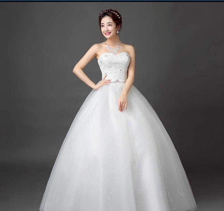 vestido de noiva Foto Real Full Size Princess Fashion Lace With Sashes Wedding Dress 2018 Cheap Bridal Gown