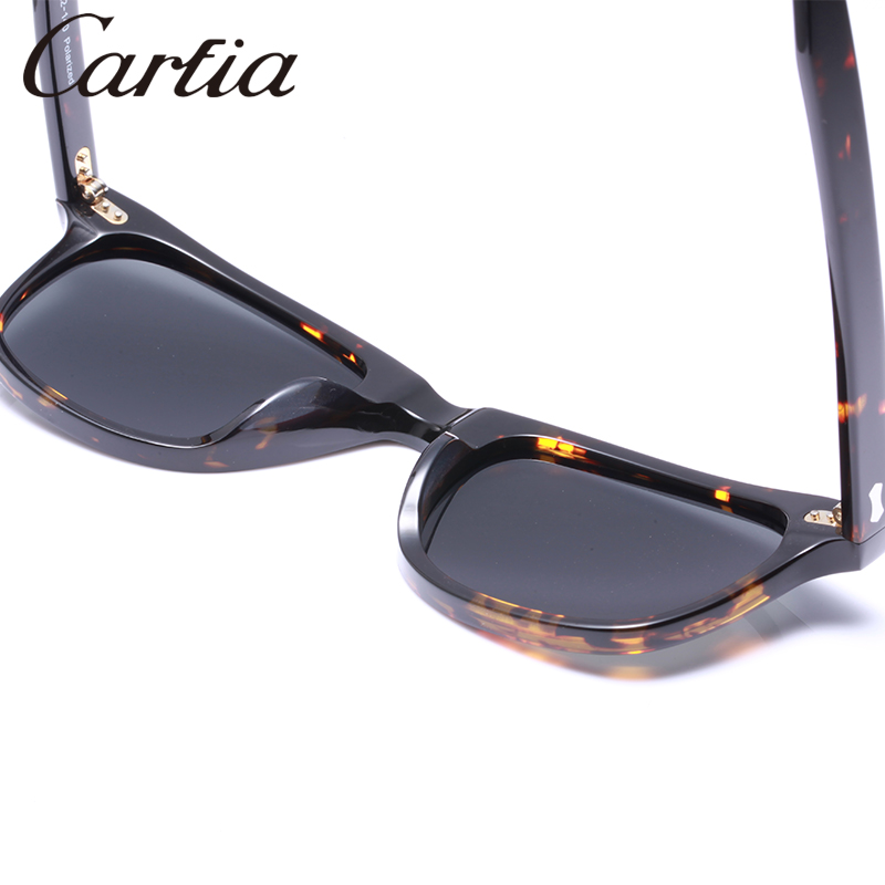 CARFIA Polarized Sunglasses 5356 Square Bigger legs Glasses 50mm 3 colors UV400 Protection Sun Glasses For Men Women With Case