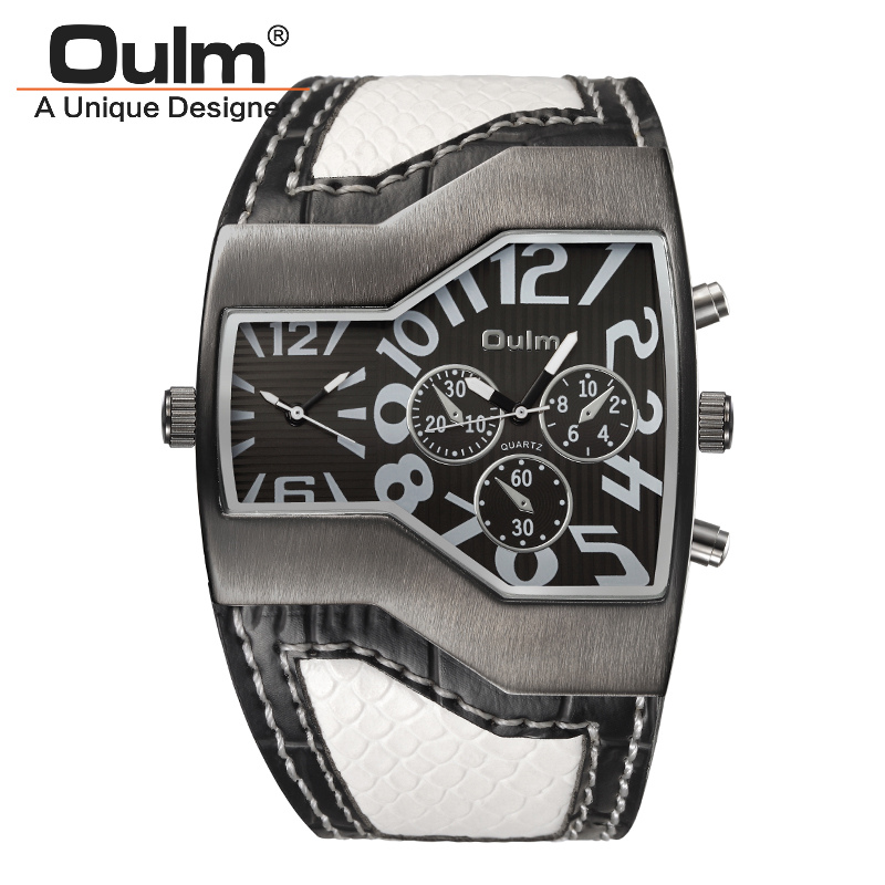 Oulm 1220 Watches Men Sport Casual PU Leather Wristwatch Convex Face Wide Strap Decorative Small Dials Male Quartz Watch, Slivery;brown
Oulm 1220 Watches Men Sport Casual PU Leather Wristwatch Convex Face Wide Strap Decorative Small Dials Male Quartz Watch, Slivery;brown