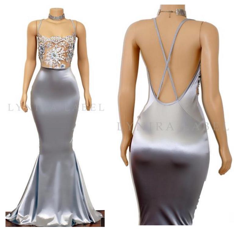 2023 Sexy Silver Backless Prom Dresses Mermaid Evening Wear Spaghetti Straps Long Beaded Appliques Lace Criss Cross Back Evening Dress, Sage
2023 Sexy Silver Backless Prom Dresses Mermaid Evening Wear Spaghetti Straps Long Beaded Appliques Lace Criss Cross Back Evening Dress, Sage