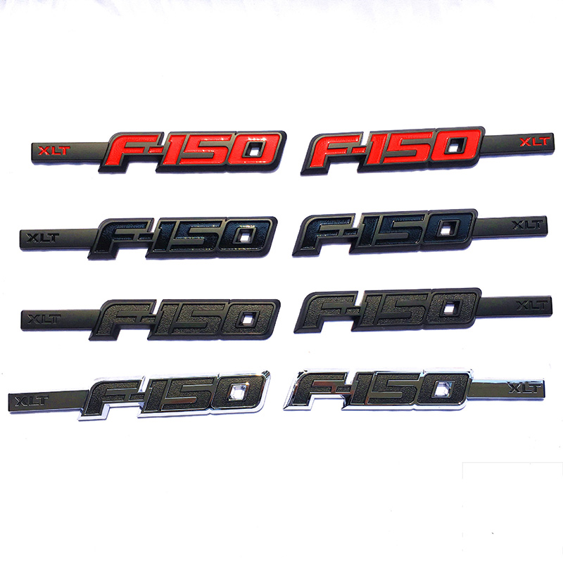 1pair/set Ford XLT F150 3D Body Side Emblem Door Hard Plastic Badge Sticker ABS black Red 26*4.2 cm Big Size 
1pair/set Ford XLT F150 3D Body Side Emblem Door Hard Plastic Badge Sticker ABS black Red 26*4.2 cm Big Size