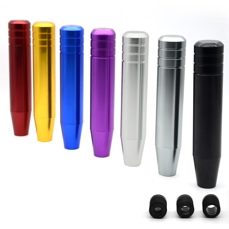 Universal 18cm Length Manual Car Gear Shift Knob Aluminium Alloy Racing Automatic Shift Knob With 3 Adapters With Logo
Universal 18cm Length Manual Car Gear Shift Knob Aluminium Alloy Racing Automatic Shift Knob With 3 Adapters With Logo