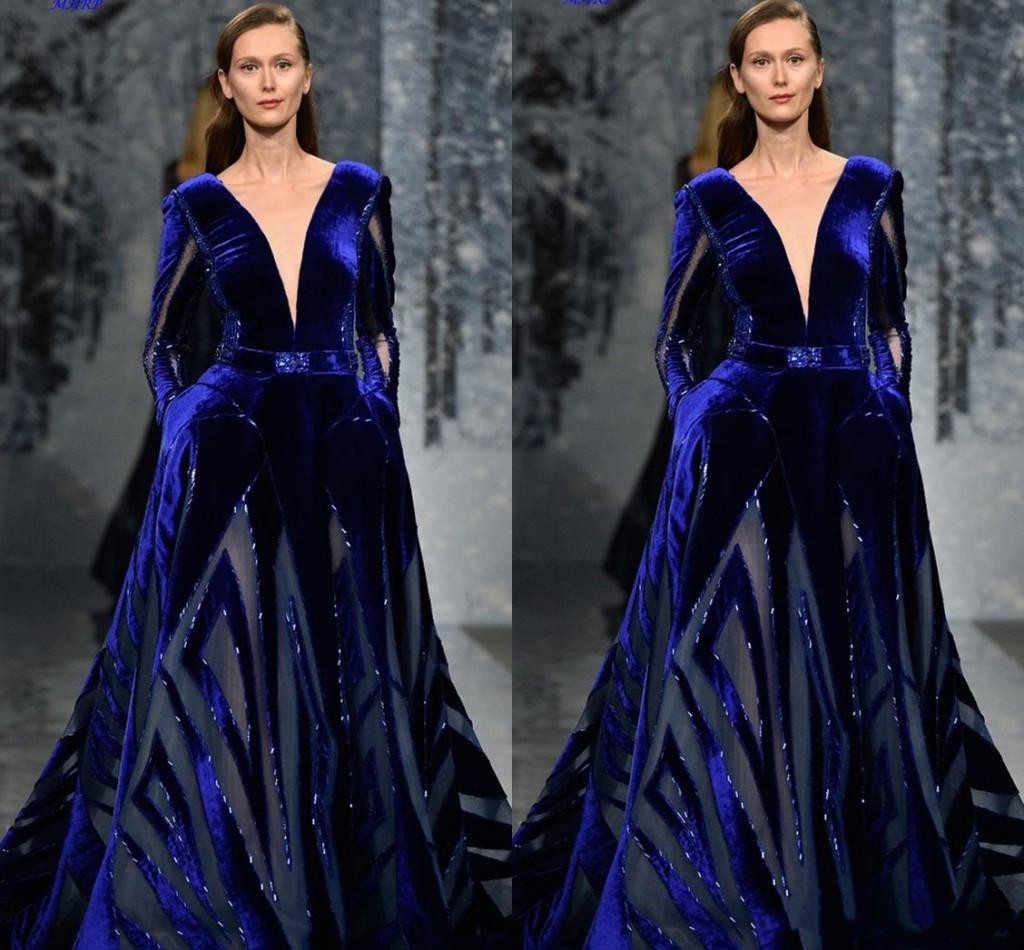 Ziad Nakad Long Sleeve Prom Dress Modest Sexy Deep V Neck Middle East Dubai Arabic Royal Blue Velvet Plus Size Evening Gowns, Light yellow
Ziad Nakad Long Sleeve Prom Dress Modest Sexy Deep V Neck Middle East Dubai Arabic Royal Blue Velvet Plus Size Evening Gowns, Light yellow