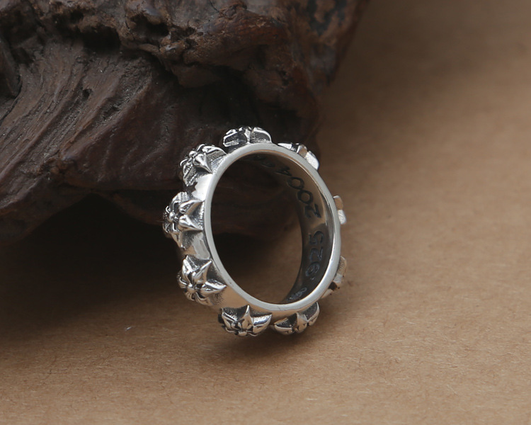 Brand new 925 sterling silver jewelry vintage American style designer band rings for men & women star shape unique ring gift free shipping