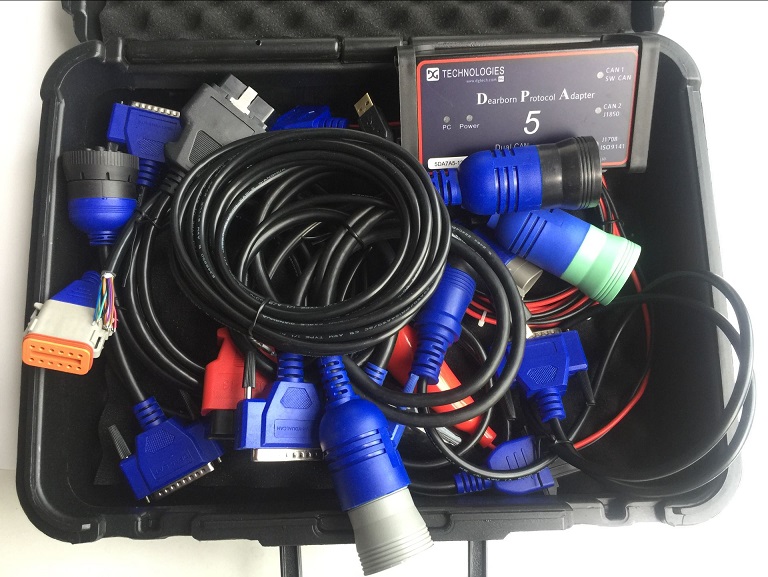dpa5 truck scanner tool Heavy Duty diagnostic obd Adapter all cables one year warranty top quality