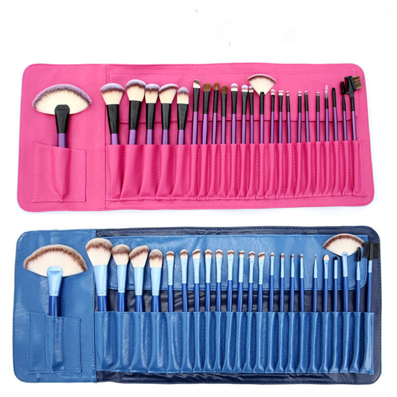 24 pcs Makeup Brush Set Professional Black Blue Purple Comestic Powder Eyeshadow Foundation Make up Brushes Kit with Leather Bag
24 pcs Makeup Brush Set Professional Black Blue Purple Comestic Powder Eyeshadow Foundation Make up Brushes Kit with Leather Bag