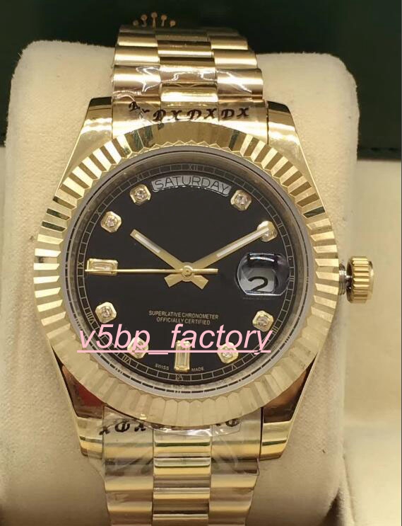 High QualityExcellent Men's 18K Yellow Gold 218235 118238 118348 Black Dial Day-Date 41mm ETA 2813 Movement Automatic Mens Watch Watche
High QualityExcellent Men's 18K Yellow Gold 218235 118238 118348 Black Dial Day-Date 41mm ETA 2813 Movement Automatic Mens Watch Watche