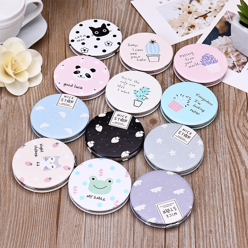 Creative ladies makeup mirror portable folding gift mirror free double sided mirror circle small beauty tool
Creative ladies makeup mirror portable folding gift mirror free double sided mirror circle small beauty tool