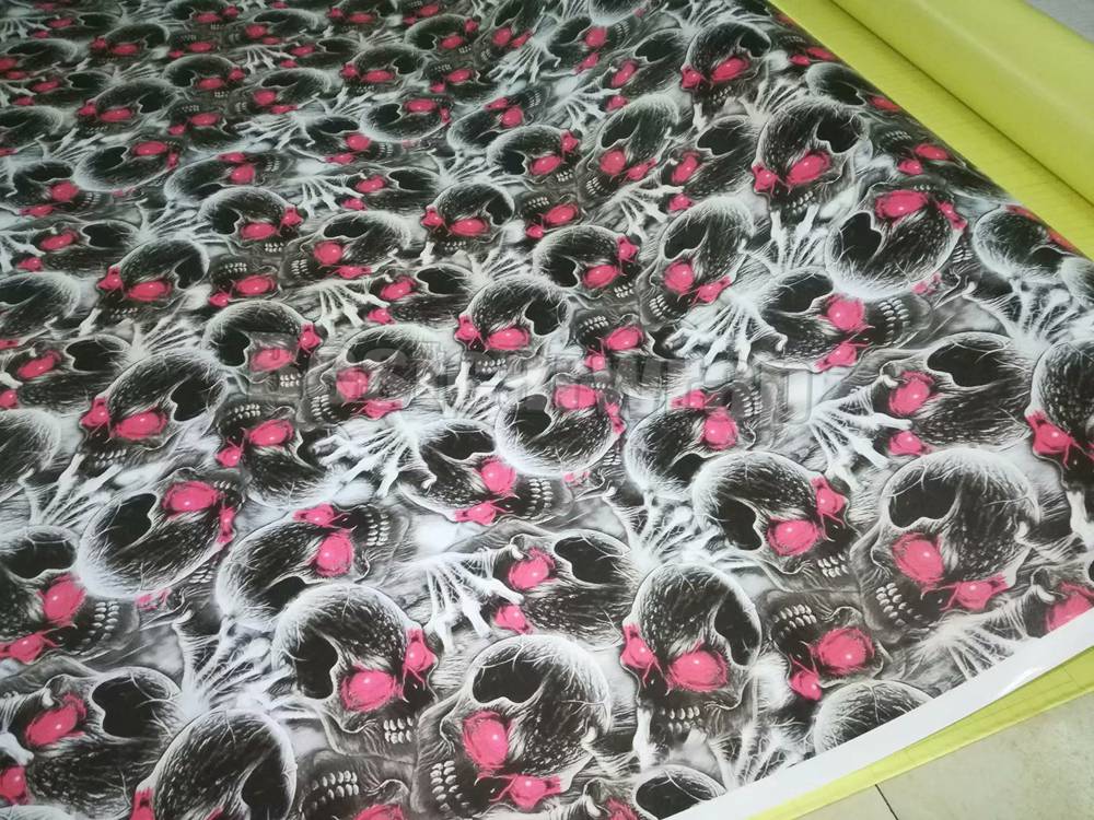 Red hear no Evil Camo Vinyl wrap for Vehicle car wrap Graphics foil with air bubble free 1.52x30m 5x98ft