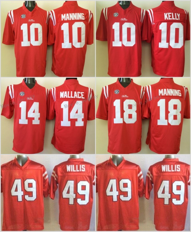 NCAA Ole Miss Rebels Football 10 Eli Manning Jersey SEC College 10 Chad Kelly 14 Bo Wallace 18 Achie Manning 49 Patrick Willis Stitched Red, As
NCAA Ole Miss Rebels Football 10 Eli Manning Jersey SEC College 10 Chad Kelly 14 Bo Wallace 18 Achie Manning 49 Patrick Willis Stitched Red, As
