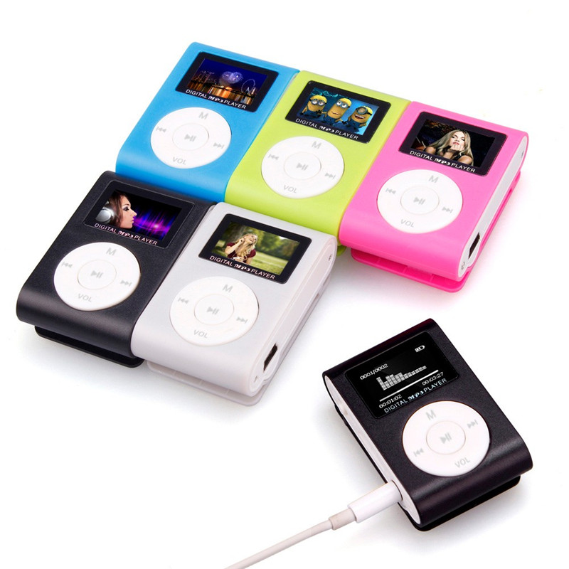 Newest mp3 mp4 Player Portable MP3 Music Player USB Clip Mini LCD Screen Support 32GB Micro SD TF Card