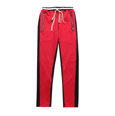 Huation New Men Striped Track Pants Casual Skinny Jogger Fitness Zipper Trousers Mens Hip Hop Tracksuit Sweatpants Unisex Pants