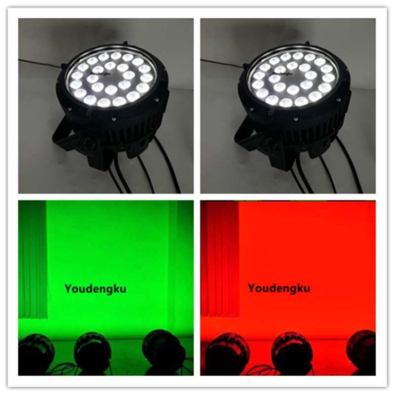 2 pieces led out door light 10w 24x10 led par 4 in 1 outdoor led par can rgbw dmx