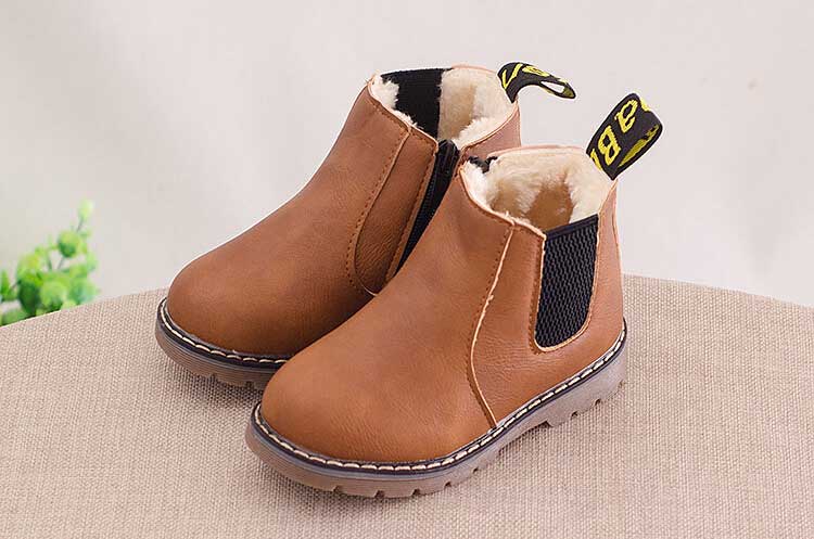 Kids Ankle Boots Girls Boys Fashion Boots With Velvet Warm Autumn Martin Boots Children Winter Shoes Footwear #47