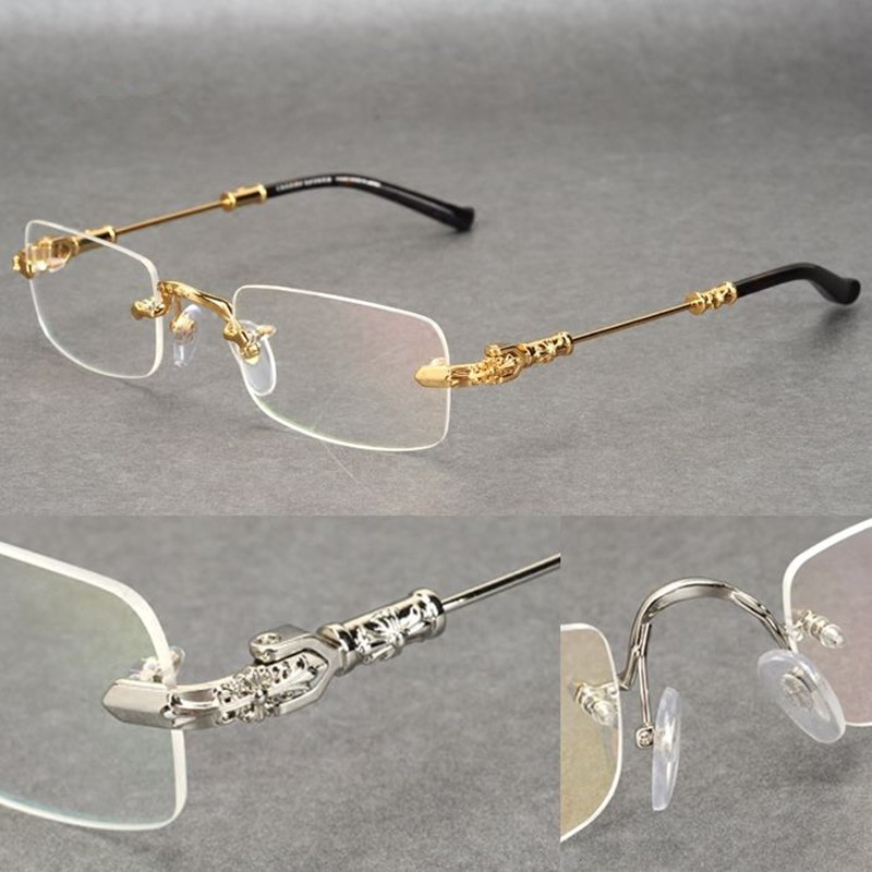 Free shipping 2017 fashion silver jewelry frame rimless glasses gold and silver glasses frame eyeglasses glasses men
Free shipping 2017 fashion silver jewelry frame rimless glasses gold and silver glasses frame eyeglasses glasses men