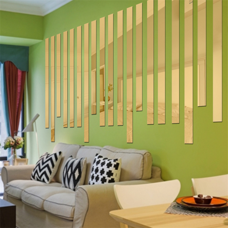 DIY 3D Mirror Wall Sticker Children Bedroom Living Room Stickers Home Decor Wall Art Sticker Decorative Decals For