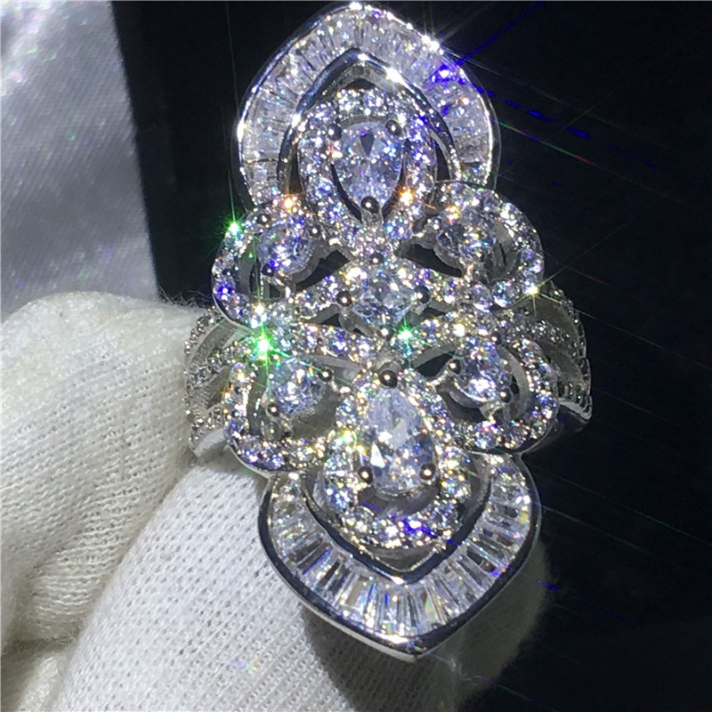 Luxury Big Court ring 925 Sterling silver Diamonique Cz Engagement wedding band ring for women Bridal Finger Jewelry
Luxury Big Court ring 925 Sterling silver Diamonique Cz Engagement wedding band ring for women Bridal Finger Jewelry