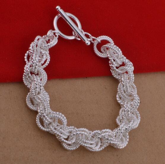 2018 New fashion 925 silver bracelets High grade sterling silver bracelets For Wedding Party Women Jewelry men bracelet charms