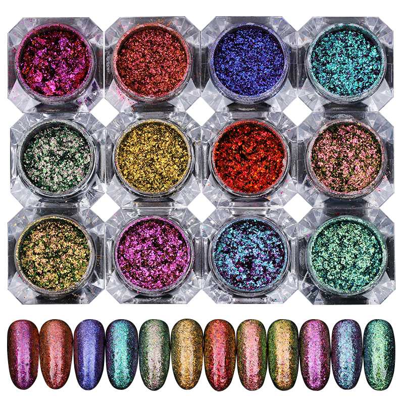 1 Box Shinning Chamelone Nail Glitter Powders Manicure Nail Art Starry Sky Glitters Manicure Nial Art Decoration for Gel Polish
1 Box Shinning Chamelone Nail Glitter Powders Manicure Nail Art Starry Sky Glitters Manicure Nial Art Decoration for Gel Polish