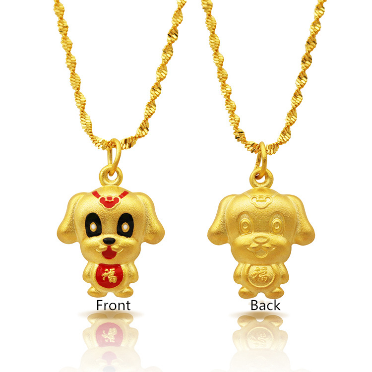 New arrival Fashion gold plated Cute 3D zodiac Cartoon dog pendant necklaces with Twisted Singapore Chain jewelry for women
New arrival Fashion gold plated Cute 3D zodiac Cartoon dog pendant necklaces with Twisted Singapore Chain jewelry for women
