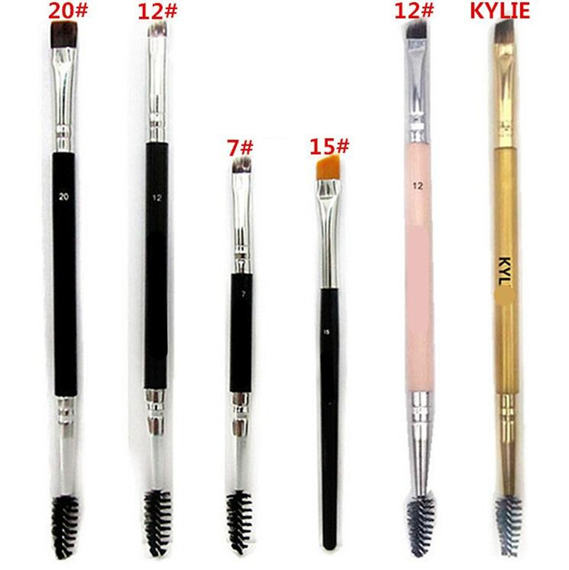 HOT New Makeup Brushes Brand Makeup Brush double eyebrow brush head brush DHL shipping