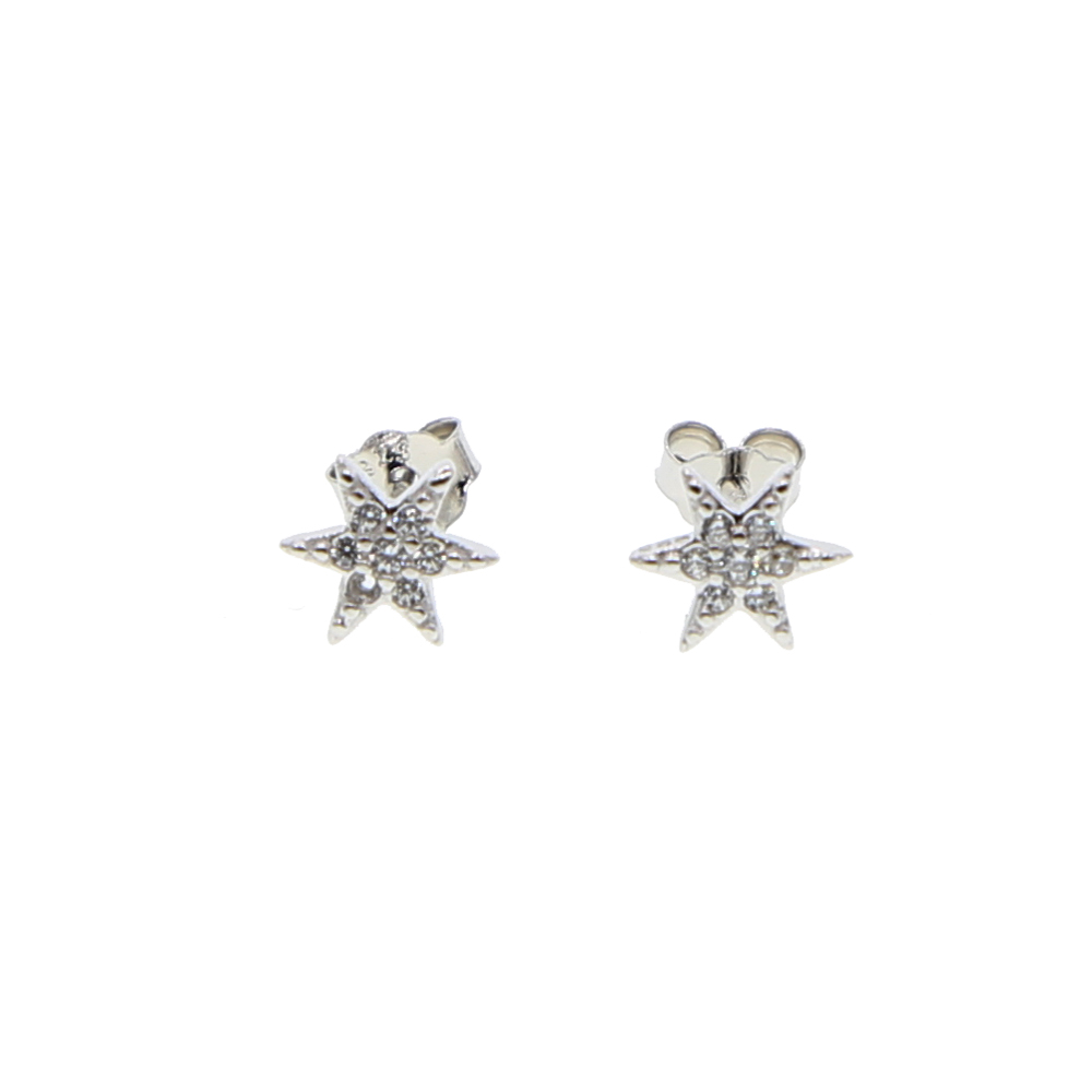 tiny smal sunburst stud earring pure 925 sterling silver minimal jewelry dainty delicate pave cz tiny star multi piercing earring