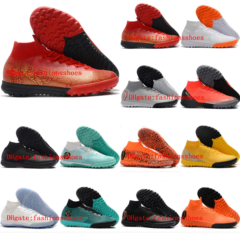 2018 mens high ankle soccer cleats Mercurial SuperflyX VI CR7 Neymar Elite TF soccer shoes Mercurial Superfly indoor football boots black, Color 1
2018 mens high ankle soccer cleats Mercurial SuperflyX VI CR7 Neymar Elite TF soccer shoes Mercurial Superfly indoor football boots black, Color 1