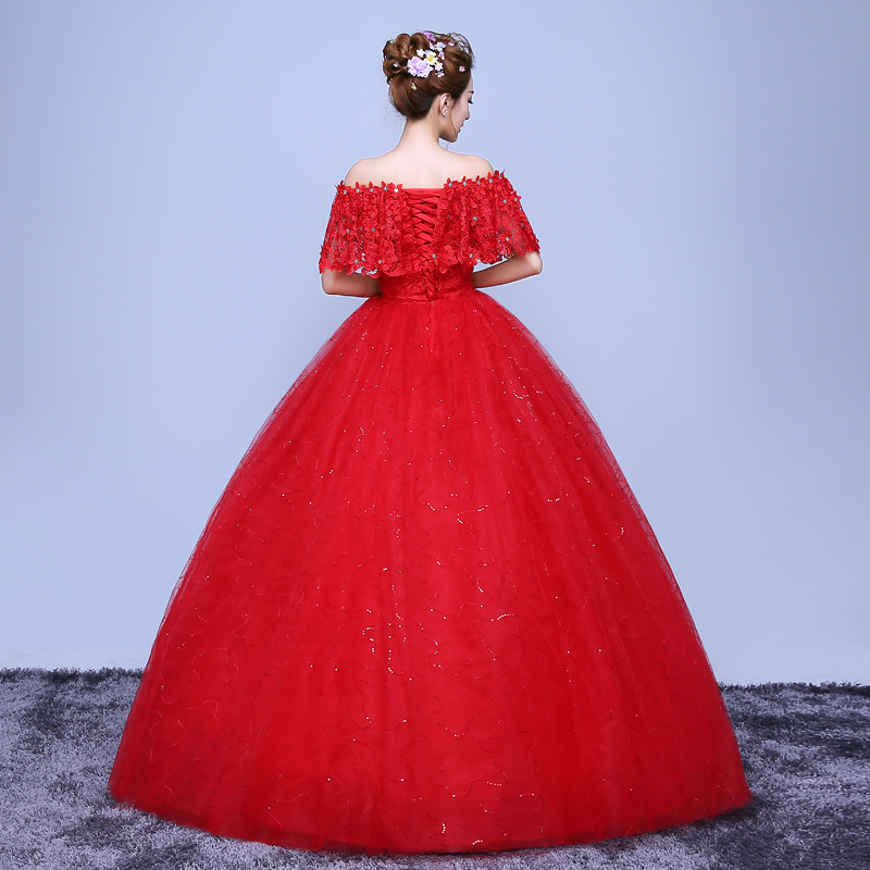 Plus Size Princess Off The Shoulder Lace Boat Neck Wedding Dress 2018 Fashionable Bridal Gowns vestido de casamento