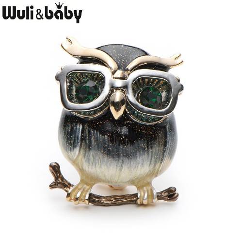 Wuli&Baby Alloy Glasses Owl Brooches For Women And Men Metal Bird Animal Enamel Brooch Pins Christmas Gifts
Wuli&Baby Alloy Glasses Owl Brooches For Women And Men Metal Bird Animal Enamel Brooch Pins Christmas Gifts