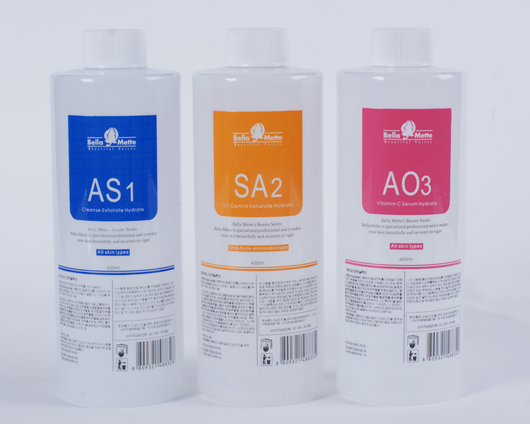 New Arrival !!! Aqua Peeling Solution AS1 SA2 AO3 /400ml Per Bottle Aqua Facial Serum Hydra For Normal Skin DHL dermabrasion liquid