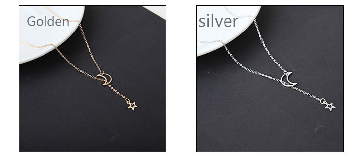 2018 popular fashion, simple Moon Moon Necklace, gold plated chain neck, short necklace factory direct sale spot bulk sale.
2018 popular fashion, simple Moon Moon Necklace, gold plated chain neck, short necklace factory direct sale spot bulk sale.