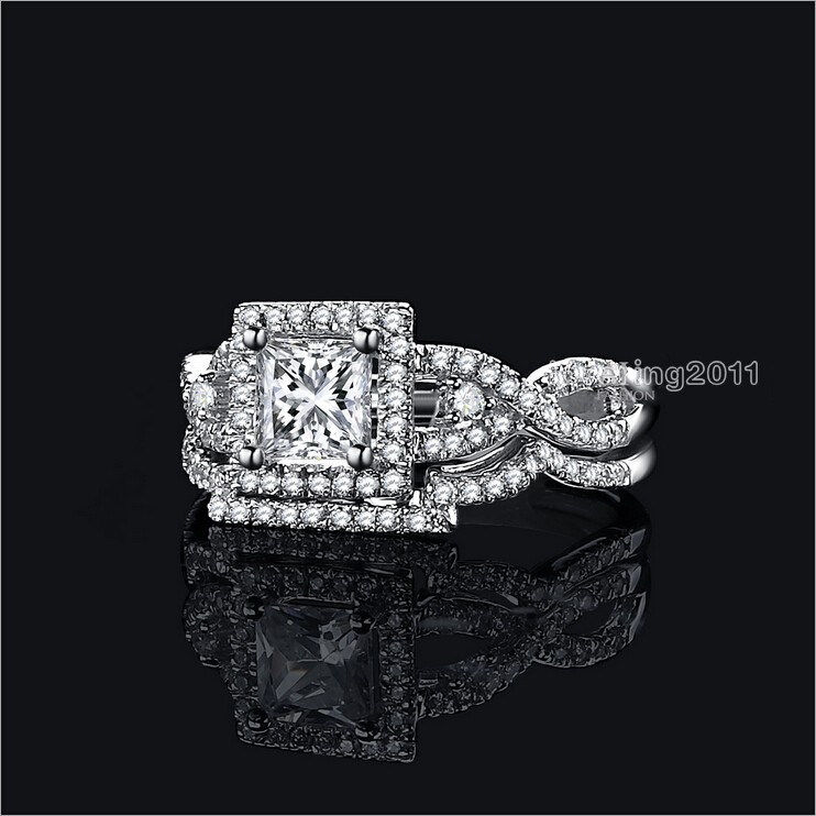 choucong Valuable Princess cut Diamonique Cz 925 Sterling Silver Wedding Band Ring Set Sz 5-10 Gift free shipping
choucong Valuable Princess cut Diamonique Cz 925 Sterling Silver Wedding Band Ring Set Sz 5-10 Gift free shipping