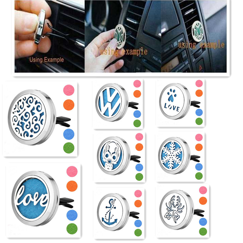 Drop Ship Car Vent Clip Air Freshener Essential Oil Diffuser 316L Steel Locket essential Oil Car Diffuser Free 10Pads
Drop Ship Car Vent Clip Air Freshener Essential Oil Diffuser 316L Steel Locket essential Oil Car Diffuser Free 10Pads