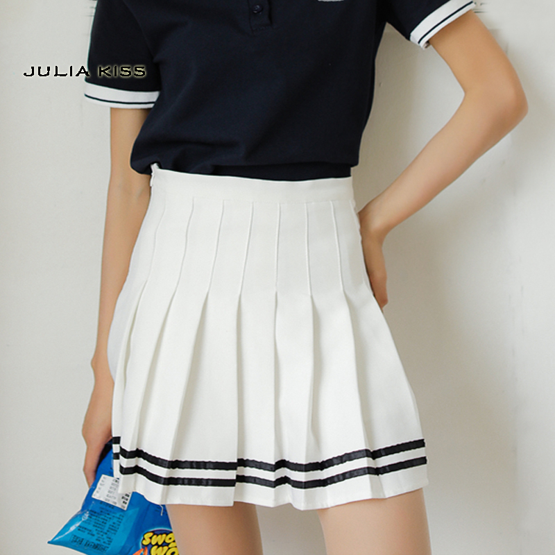 Women Striped Pleated Skirts with Safety Shorts Preppy Style Mini Skirts High Waist Pleated Skirt, Light blue
Women Striped Pleated Skirts with Safety Shorts Preppy Style Mini Skirts High Waist Pleated Skirt, Light blue